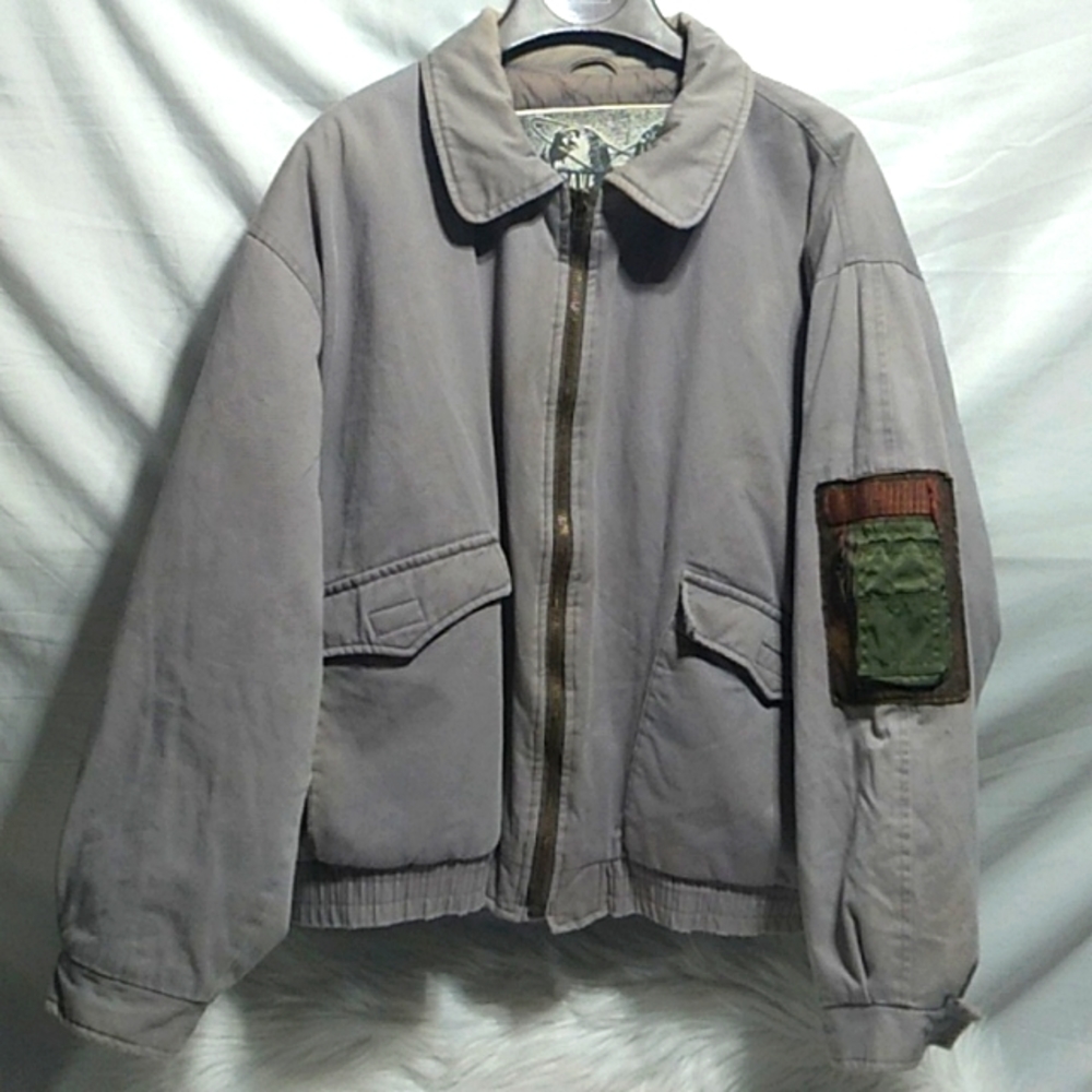 SALE! RARE! XSATX Save Our Earth Vintage Bomber Coat Size In Description (BX23)